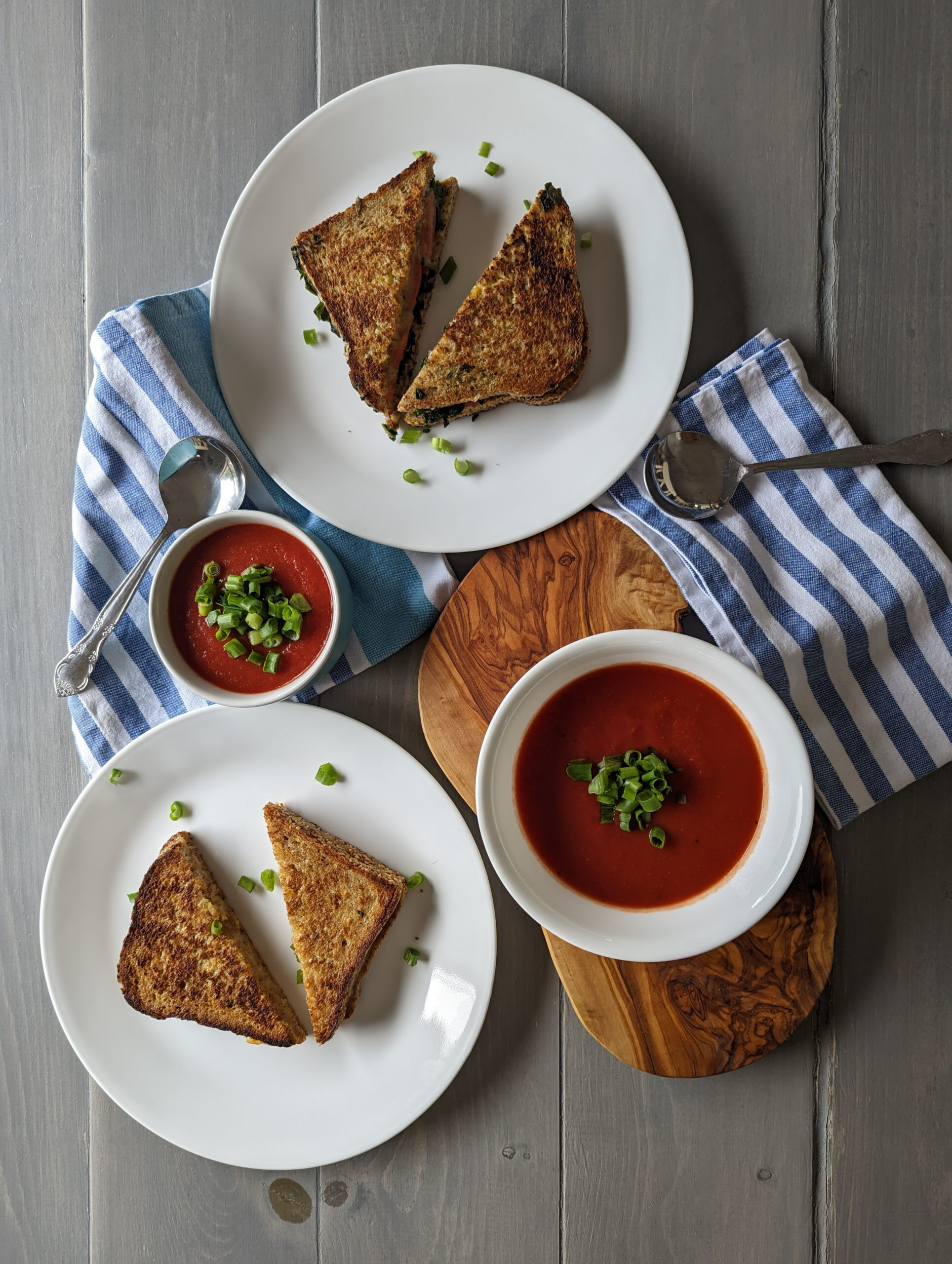 grilled cheese sandwich and tomato soup