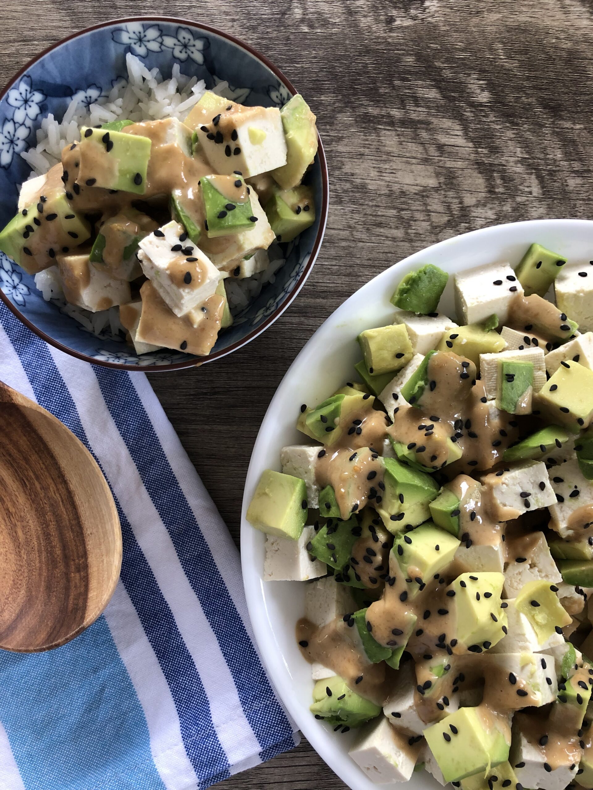 tofu avocado salad